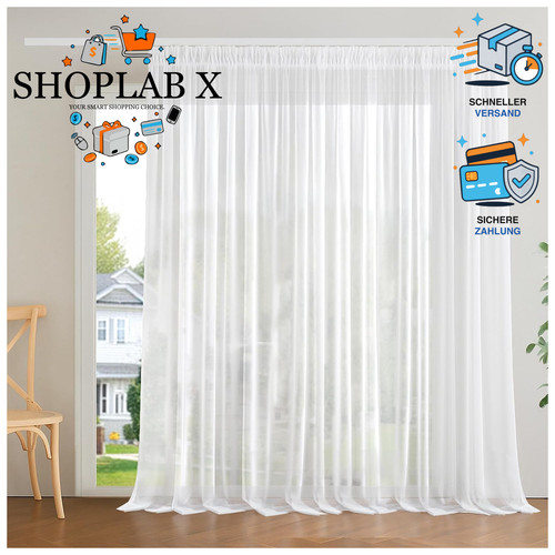 Voile gardinen transparent - voile-gardinen,