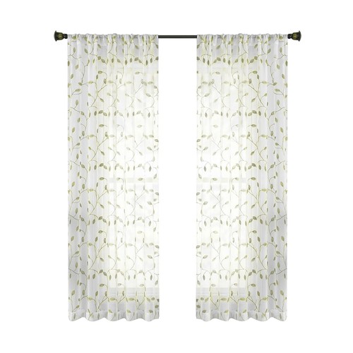 2er transparent gardinen - 2er,