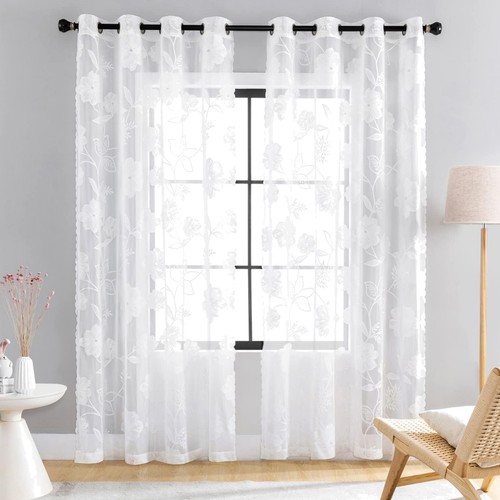 Vorhang jacquard blumenmuster - vorhang,