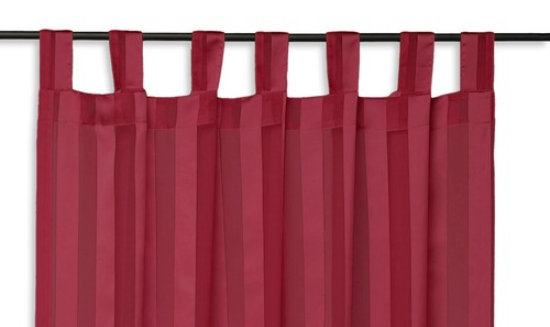 Voile dekoschal satin - voile, streifen